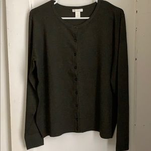 Dark Olive Green Cardigan